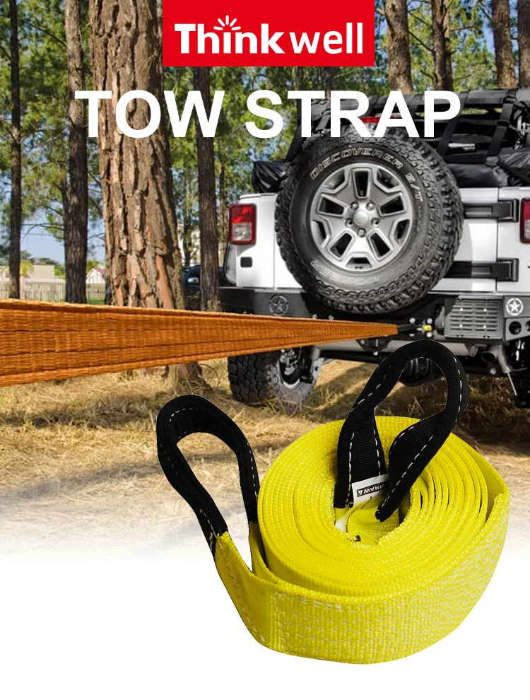 3*20feet 35000lbs Polyester Recovery Tow Straps